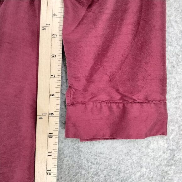 Karen Kane Lifestyle Pant Suit Set Size 4 Pant Size Small Blazer 100% Silk Red - Picture 8 of 16